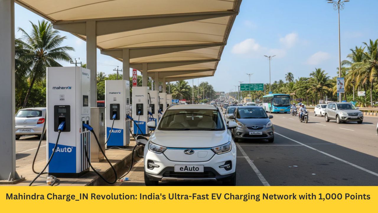 Mahindra Charge_IN Revolution: India's Ultra-Fast EV Charging Network with 1,000 Points by 2027