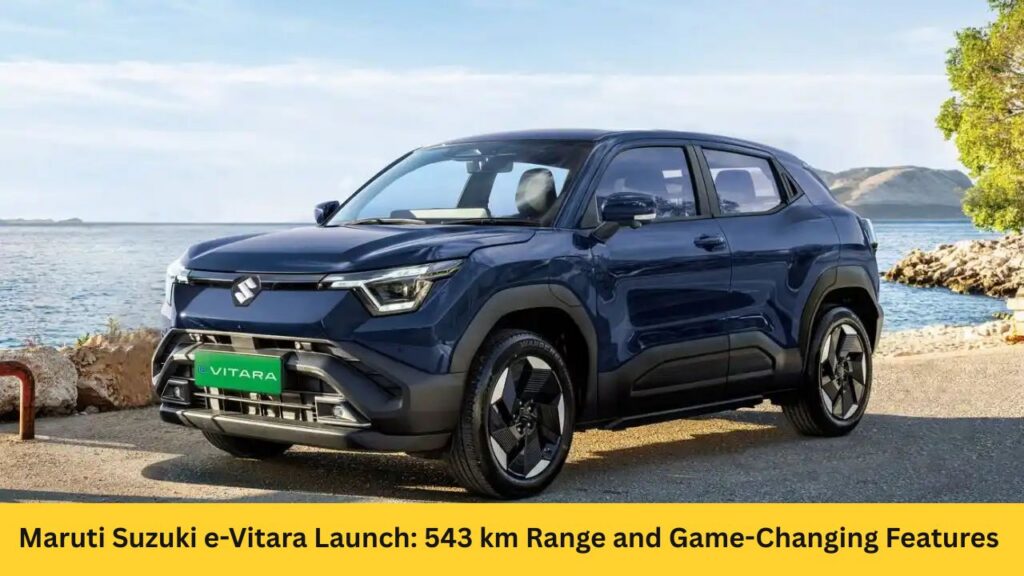 Maruti Suzuki e-Vitara Launch: 543 km Range and Game-Changing Battery-as-a-Service Revolutionize EV Ownership in India